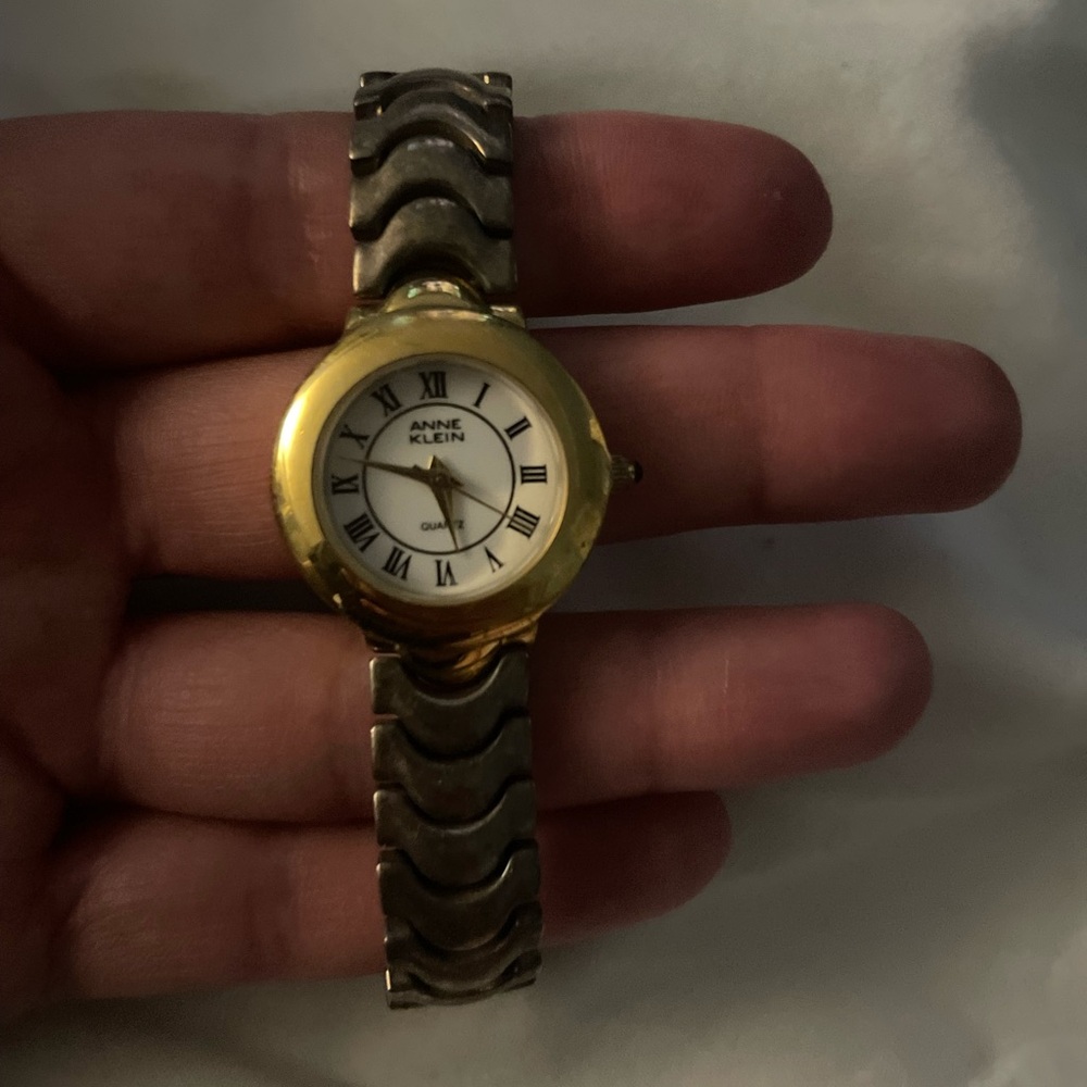 Vintage 90s Anne Klein Gold tone Watch